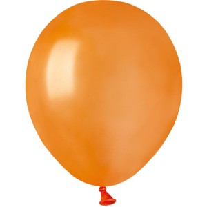 50 Globos Naranja Perlado 13cm