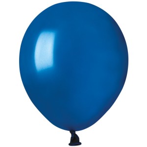 50 Globos Azul Real Perlado 13cm