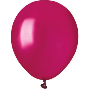 50 Globos Perla Burdeos 13cm