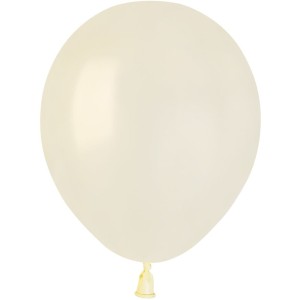 50 Globos Marfil Perlado 13cm