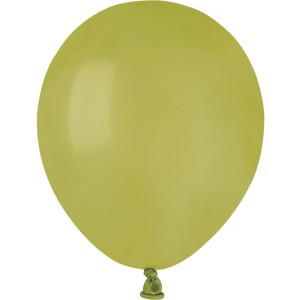 50 Globos Verde Oliva Mate 13cm