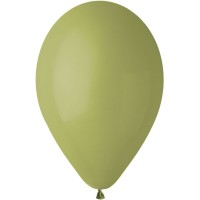 10 Globos Verde Oliva Mate 30cm