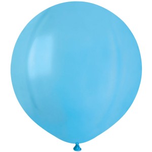 25 globos azul laguna mate 48 cm