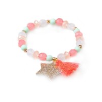 Pulsera Estrella/Pompn de perlas