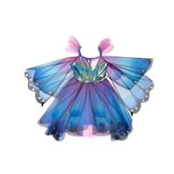 Disfraz de mariposa azul / morado Talla 3-4 aos. n7