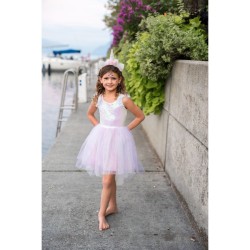 Disfraz Vestido Unicornio Rosa Iridiscente. n3