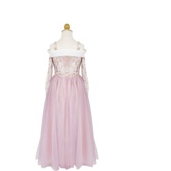 Disfraz de princesa de terciopelo rosa. n°1