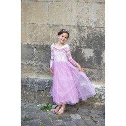 Disfraz de princesa de terciopelo rosa. n°2