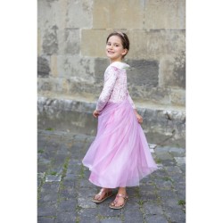 Disfraz de princesa de terciopelo rosa. n°4