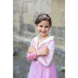 Disfraz de princesa de terciopelo rosa. n°5
