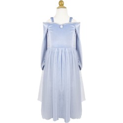 Disfraz de princesa de terciopelo azul. n7