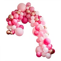 Kit de Arco de Globos Luxe 200 - Oro Rosa Metlico/Rosa