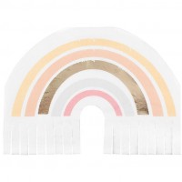 Contiene : 1 x 16 servilletas Pastel Rainbow Happy Everything