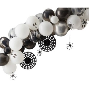 Arco Kit 40 Globos Halloween - Blanco y Negro