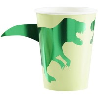 8 vasos de dinosaurio
