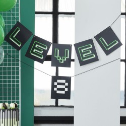 Guirnalda Letra "LEVEL" Fiesta Gaming Personalizable. n°1