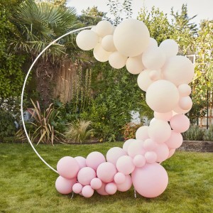 Kit de Arco de Globo 75 - Nude y Rosa