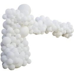 Kit de arco de 200 globos - Blanco. n1