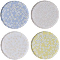 8 Platos - Floral Pastel