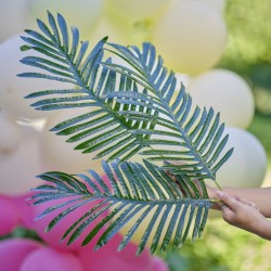3 tallos de hojas de palmera hawaiana Tiki. n1