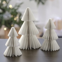 Set de 3 rboles colgantes de nido de abeja - Blanco. n1