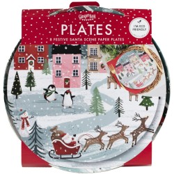 8 platos con escenas navideas. n3