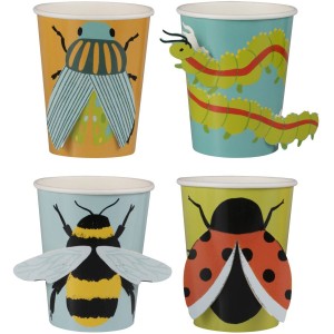 8 Vasos Insectos