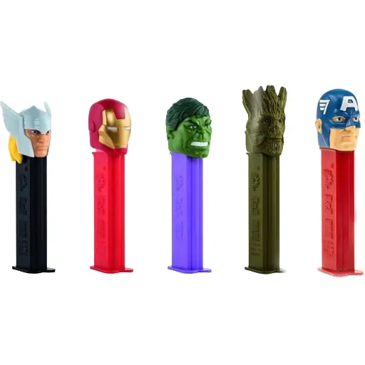 1 dispensador PEZ de caramelos Marvel / Avengers 