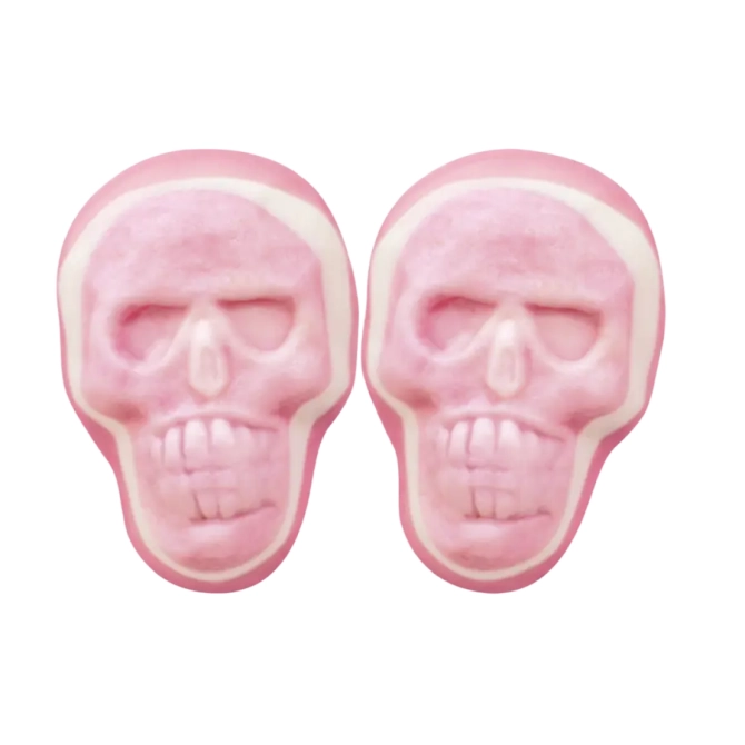 10 caramelos de calavera y huesos cruzados 