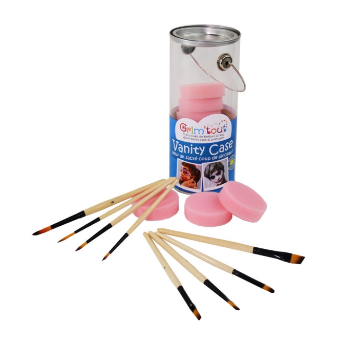 Neceser - 8 Esponjas y 8 Pinceles 