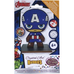 Kit de figuras de diamantes Crystal Art - Capitn Amrica. n1