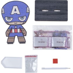 Kit de figuras de diamantes Crystal Art - Capitn Amrica. n2