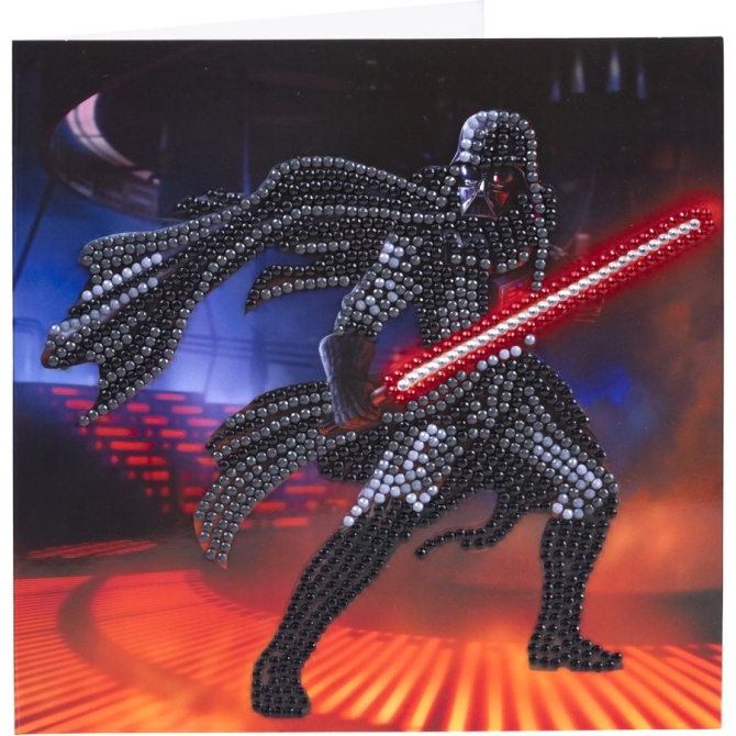 Tarjeta de diamante Crystal Art - Darth Vader 