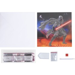 Tarjeta de diamante Crystal Art - Darth Vader. n3