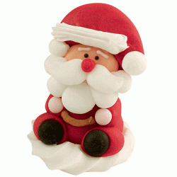2 Pap Noel de azcar 3D sentado. n1