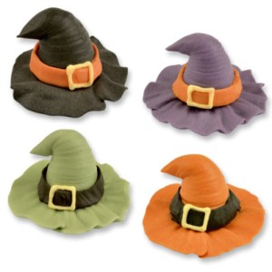 4 sombreros de Bruja de Halloween
