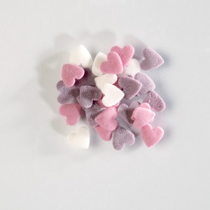 Bolsa 50 g Corazones para espolvorear (Blanco/Rosa/Parma)