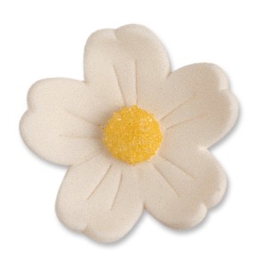 2 Flores Blancas (4 cm) - Azcar