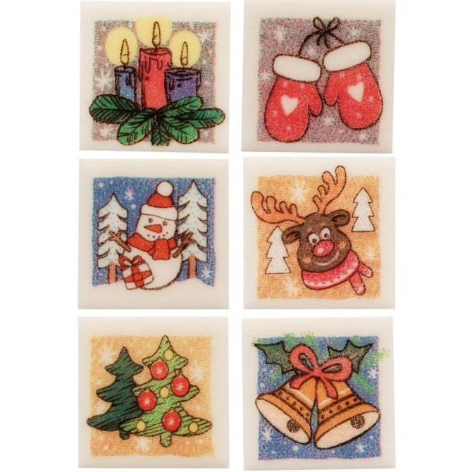 6 adornos navideños - Azúcar 