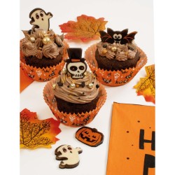 6 decoraciones de Halloween - Chocolate blanco. n�1