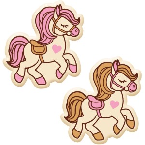 2 Unicornios (3,7 cm) - Chocolate blanco