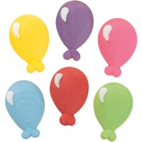6 globos de az�car peque�os de 2,2 cm