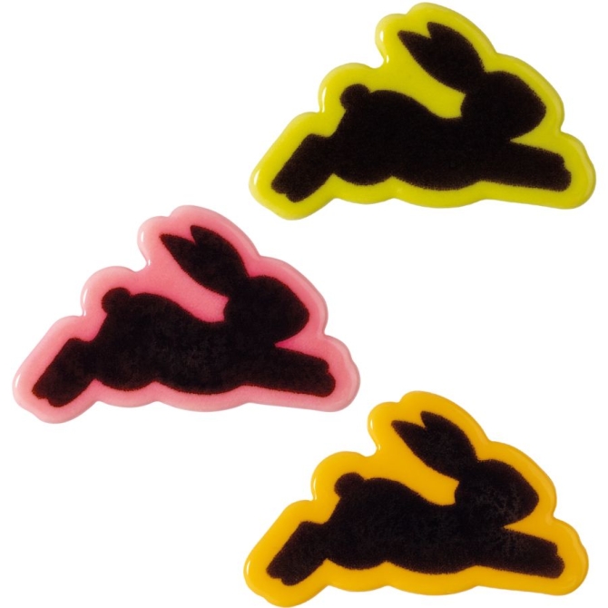 3 Conejos Silueta (4, 7 cm) � Chocolate Blanco 