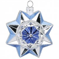 Bola Joya Estrella Azul (8 cm) - Cristal