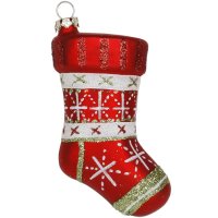 Bota Copo de Nieve Decoracin para colgar (10 cm) - Cristal