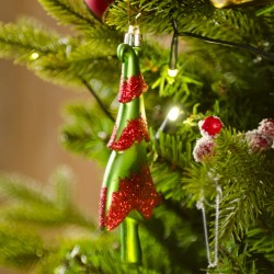 4 Decoraciones para colgar de rboles de Navidad multicolores (14 cm) - Plstico. n1