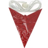 Lmpara Estrella Papel Arabesco Rojo (60 cm)
