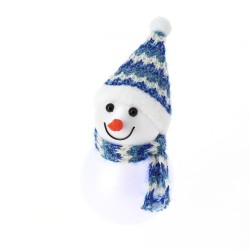 Mueco de nieve con luz LED (14 cm) - Cambio de color. n1