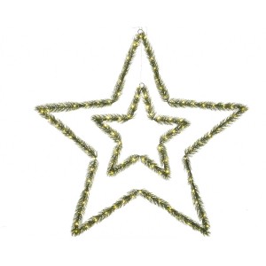Guirnalda de luces LED Duo Tree Stars (34 y 74 cm) - Plstico