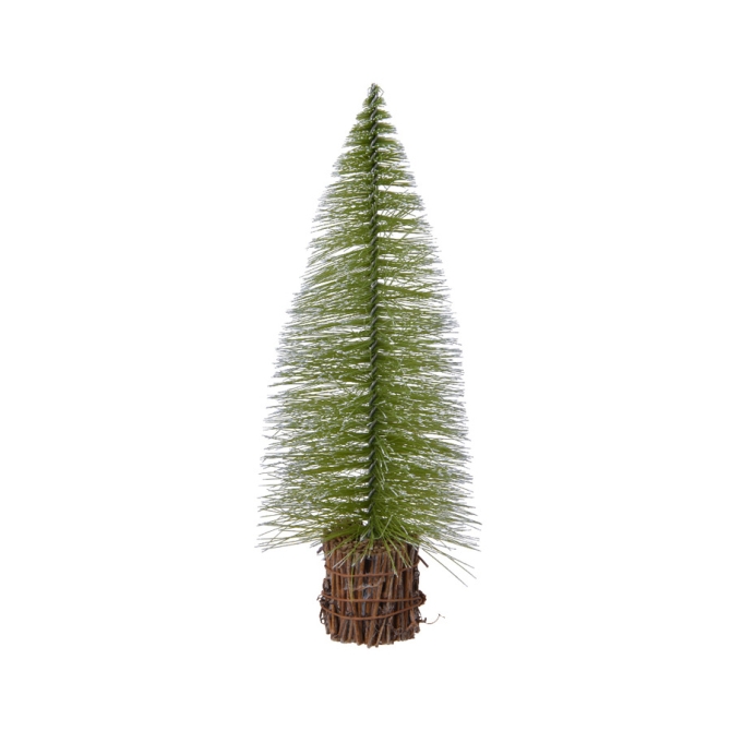 Pequeo rbol Nevado en Base (15 cm) 